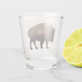 Verre A Shot Illustration de bison (Dos)