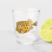 Verre A Shot Illustration de boxfish jaune (Devant)