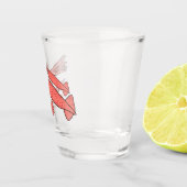 Verre A Shot Illustration de calamar rose (Droite)
