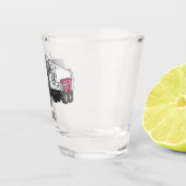 Verre A Shot Illustration de camion à ordures (Droite)