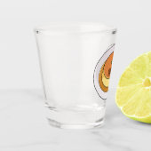 Verre A Shot Illustration de caramel de crème (Gauche)