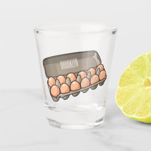 Verre A Shot Illustration de carton d'oeufs