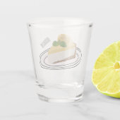 Verre A Shot Illustration de citron cheesecake (Dos)
