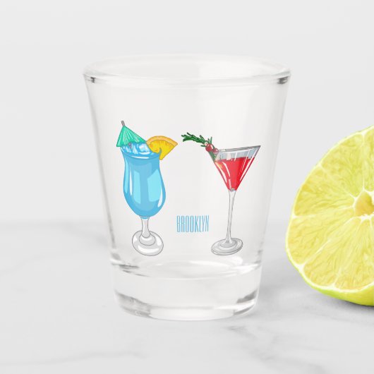 Verre A Shot Illustration de cocktail (Devant)