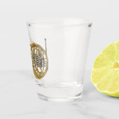 Verre A Shot Illustration de corne française (Droite)