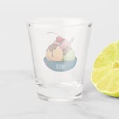 Verre A Shot Illustration de crème glacée (Dos)