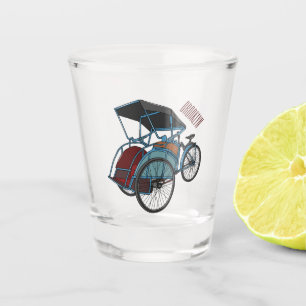 Verre A Shot Illustration de cyclo-pousse