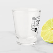 Verre A Shot Illustration de dessin animé Campervan (Gauche)