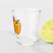Verre A Shot Illustration de dessin de Capsicum (Droite)