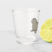 Verre A Shot Illustration de dessin de phoque éléphant (Gauche)