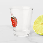 Verre A Shot Illustration de dessin sur la tomate (Droite)