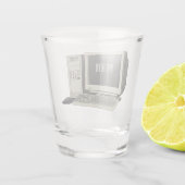 Verre A Shot Illustration de dessin sur ordinateur (Dos)