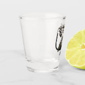 Verre A Shot Illustration de dessin téléphonique (Gauche)