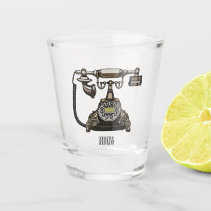 Verre A Shot Illustration de dessin téléphonique