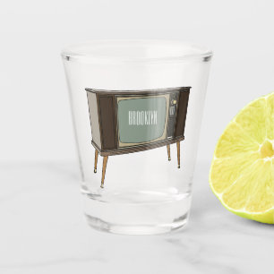 Verre A Shot Illustration de dessin télévisé