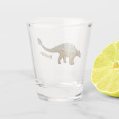 Verre A Shot Illustration de dinosaure blindé Ankylosaurus (Dos)