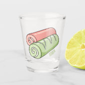 Verre A Shot Illustration de gâteau suisse roll / roll (Devant)