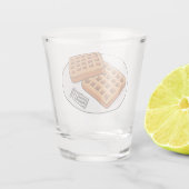 Verre A Shot Illustration de gaufre (Dos)