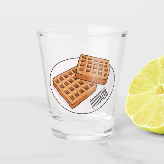 Verre A Shot Illustration de gaufre (Devant)