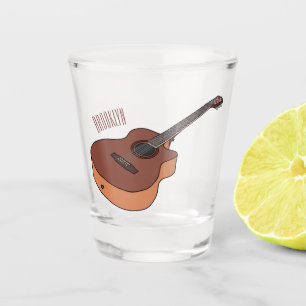 Verre A Shot Illustration de guitare acoustique