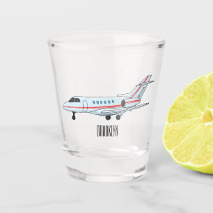 Verre A Shot Illustration de jet privé