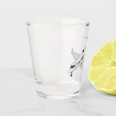 Verre A Shot Illustration de jet privé (Gauche)
