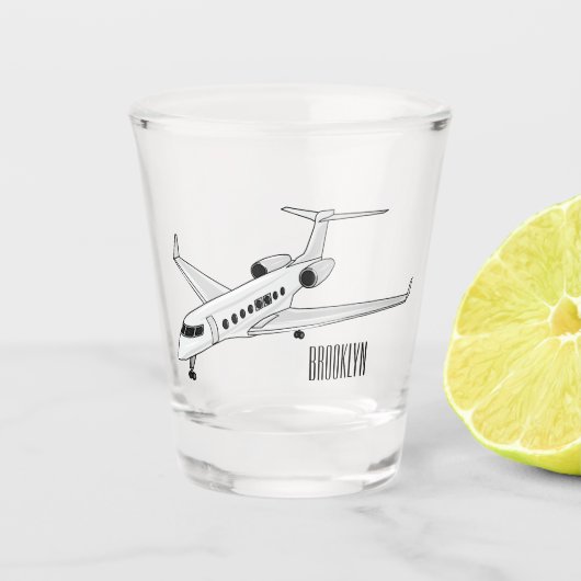 Verre A Shot Illustration de jet privé (Devant)