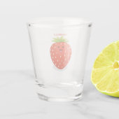Verre A Shot Illustration de la fraise Cute kawaii (Dos)