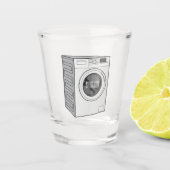 Verre A Shot Illustration de la machine à laver (Devant)