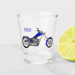 Verre A Shot Illustration de la moto à hélico