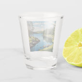 Verre A Shot Illustration de la nature finlandaise (Dos)