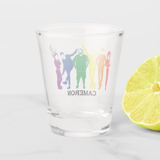 Verre A Shot Illustration de la parade gay pride personnalisée (Dos)