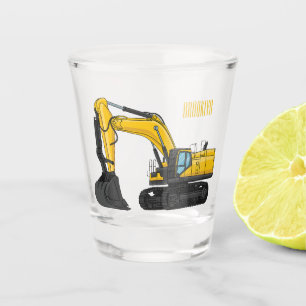 Verre A Shot Illustration de la pelle Crawler