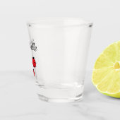 Verre A Shot Illustration de Ladybugs Whimsical mignon Personna (Droite)