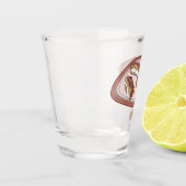 Verre A Shot Illustration de l'éclair de chocolat (Gauche)