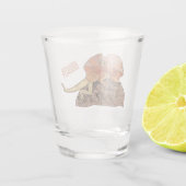 Verre A Shot Illustration de lézard à col frisé (Dos)