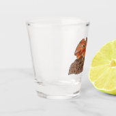 Verre A Shot Illustration de lézard à col frisé (Gauche)