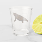 Verre A Shot Illustration de lézard à cornes de Regal (Dos)