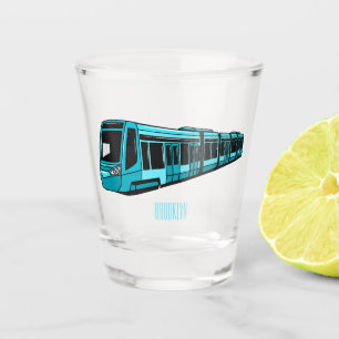 Verre A Shot Illustration de locomotive électrique