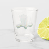 Verre A Shot Illustration de Lotus blanc (Dos)