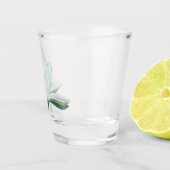 Verre A Shot Illustration de Lotus blanc (Droite)