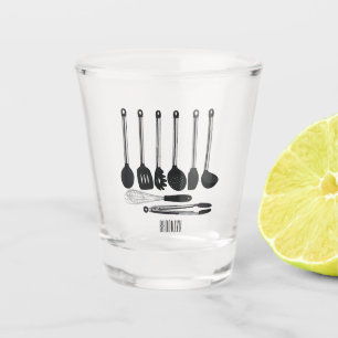 Verre A Shot Illustration de l'ustensile de cuisine