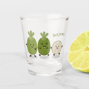 Verre A Shot Illustration de mignonne guava feijoa