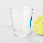 Verre A Shot Illustration de mignons baleines et voiliers (Gauche)