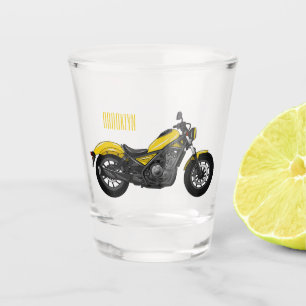 Verre A Shot Illustration de moto Cruiser