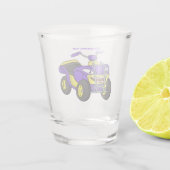 Verre A Shot Illustration de moto Purple Quad (Dos)