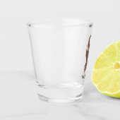 Verre A Shot Illustration de plongée de loutre mignonne (Gauche)