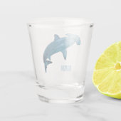 Verre A Shot Illustration de requin marteau (Dos)