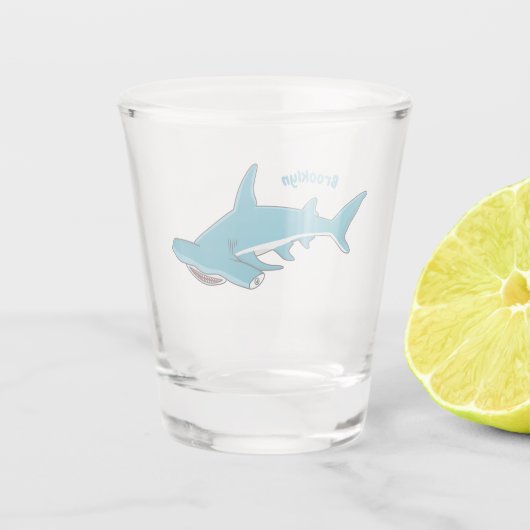 Verre A Shot Illustration de requin marteau (Dos)