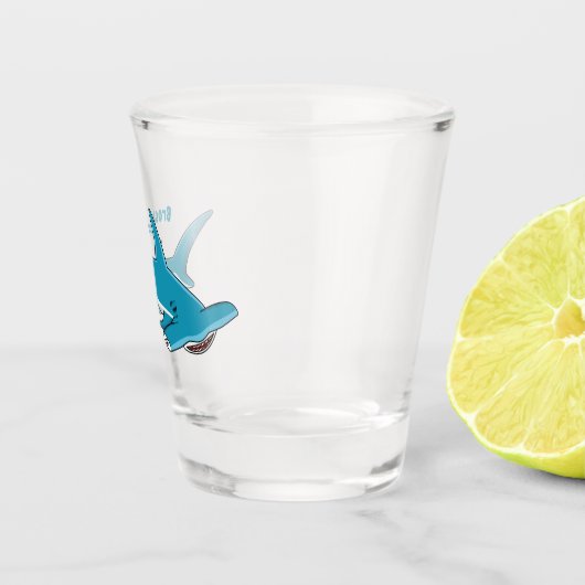 Verre A Shot Illustration de requin marteau (Droite)